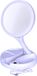 Concorde Iberica Miroir de maquillage pliable avec lumière LED 16 cm blanc
