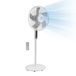 SENYA Silence & Cool Stille staande ventilator 16 inch met bladen, 3 snelheden, 3 modi (nacht, natuurlijk, normaal), oscillatie, draaibare kop, afstandsbediening en timer 7 uur