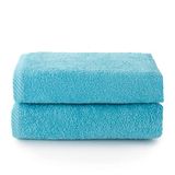 Top Towel - Plus - Grote badhanddoeken - Badhanddoeken - 2 gezichtshanddoeken of bidet - 30x50cm - 100% katoen - Aguamar