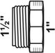 KIRCHHOFF GI réducteur, galvanisé, 1 1/2"BU x 1"BI, (241)