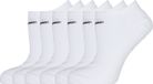 Nike Unisex Everyday Lightweight No-Show Socks 6-Pack White/Black M