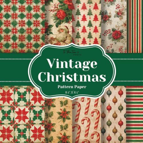 Vintage Christmas Pattern Paper