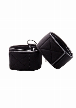 Ouch! Reversible Wrist Cuffs - Black / Black