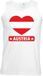 Bellatio Decorations Shoppartners Bv Oostenrijk singlet shirt/ tanktop met Oostenrijkse vlag in hart wit heren S