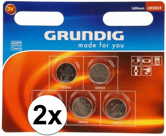 Grundig Knoopcel batterijen 10 stuks cr2032 3V