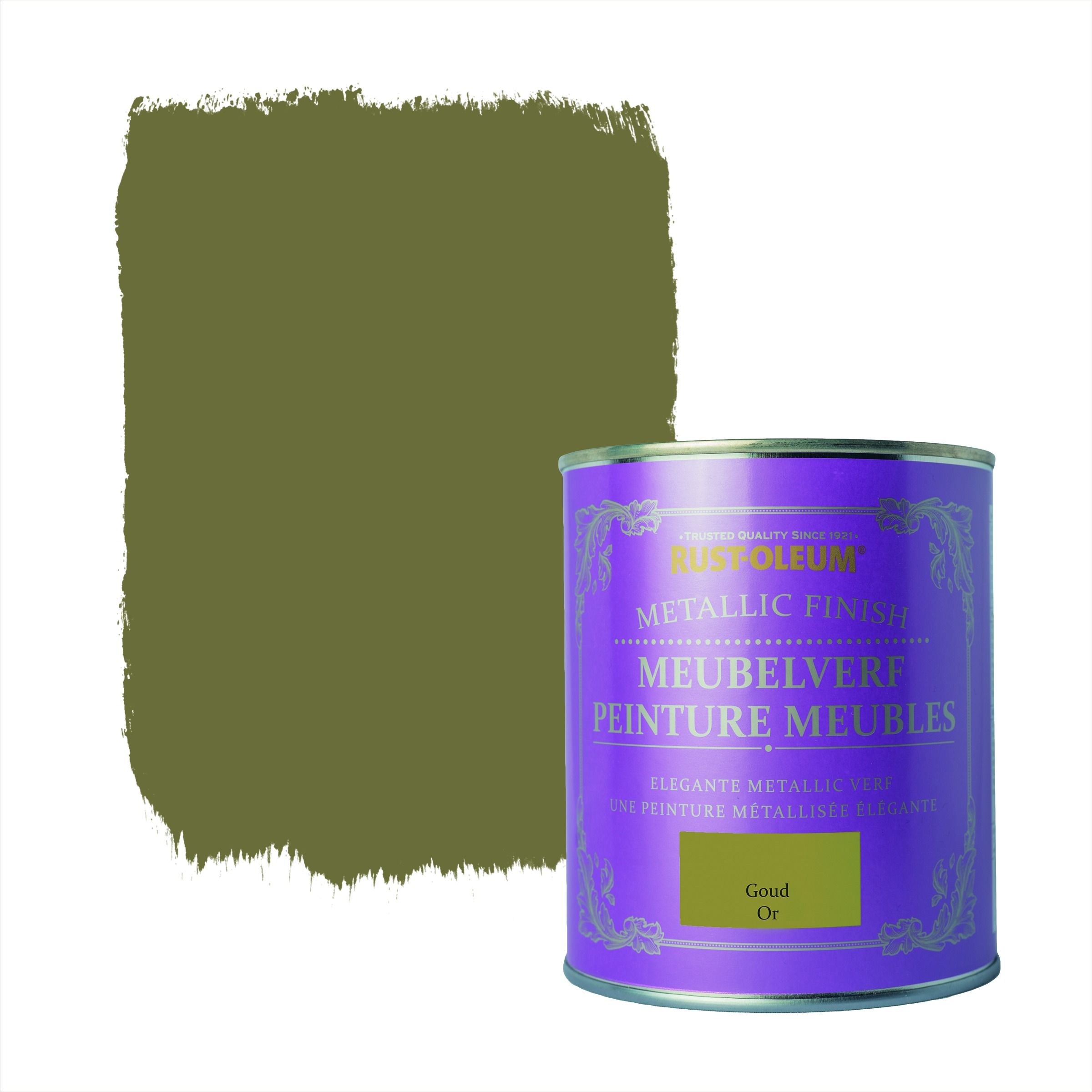 Rust-oleum meubelverf metallic goud 750ml