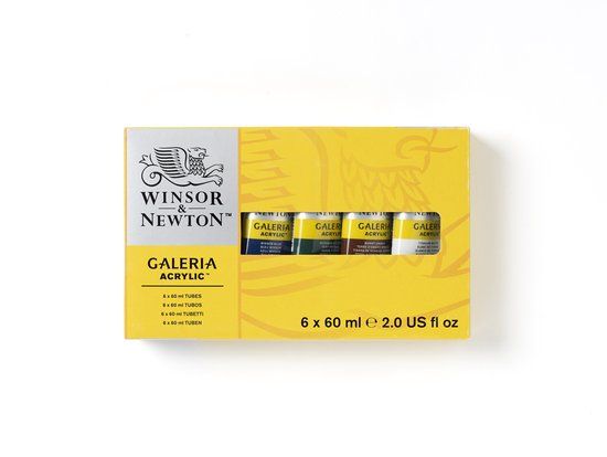 Winsor & Newton Galeria Acrylic Colours Set - 6 x 60ml Tubes