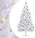 vidaXL - Kunstmatige - Hinged - Kerstboom - Wit - 270 - cm - PVC - en - Staal