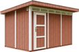Timbela M904-REDWOOD RED - LP SmartSide Tuinhuis op houtbasis - 8,7 m² - 412x279xH237 cm - met vloer en verf