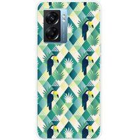 Oppo Bedrukt siliconen hoesje compatibel met Oppo A77 5G, Oppo A57 4G, Oppo A57 5G Toucan losange