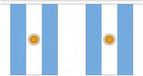 Merkloos / Sans marque Shoppartners Bv Argentinie Vlaggetjes vlaggenlijn slinger - 900 cm - polyester - binnen/buiten