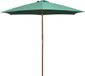 Maison Exclusive Parasol, 270x270 cm, mât en bois, vert