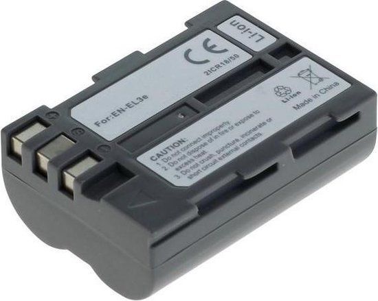 Merkloos Camera accu EN-EL3e voor Nikon D300 - Li-Ion - 2 jaar garantie