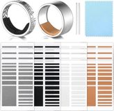 Ajusteurs de taille de bague invisibles – 16 pièces – protecteurs de bague en plastique – pour bagues lâches – 2 pièces – réducteurs de taille de bague – pour bagues larges – 4 couleurs – 2 épaisseurs