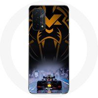 Maniacase Etui voor Oppo A54 5G Formule 1 Sebastian Vettel F1 Racing Driver Black