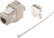 Module Keystone S-Impuls CAT 6A, RJ45, blindé, gris, 1 pièce.