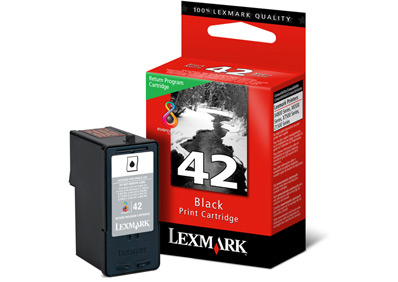 Lexmark #42 Black Return Program Print Cartridge zwart