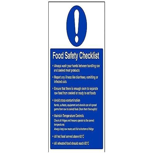 VSafety 44011BC-S Verplichte Horeca Checklist - Zelfklevend - 300x400mm - Blauw