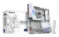 GIGABYTE Z890 AORUS TACHYON ICE Moederbord - Ondersteunt Intel Core Ultra (Serie 2) CPU's, 18+1+2 fasen VRM, tot 9500MHz DDR5 (O.C), 1xPCIe 5.0 + 3xPCIe 4.0, Wi-Fi 7, 5GbE LAN, USB 3.2 Gen 2x2