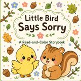 Little Bird Says Sorry: A Read-and-Color Storybook