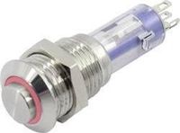 TRU COMPONENTS TC-6647572 LAS4GQH-11E/R/24V/S Druktoets 48 V 2 A 1x uit/(aan) Moment Rood 1 stuk(s)