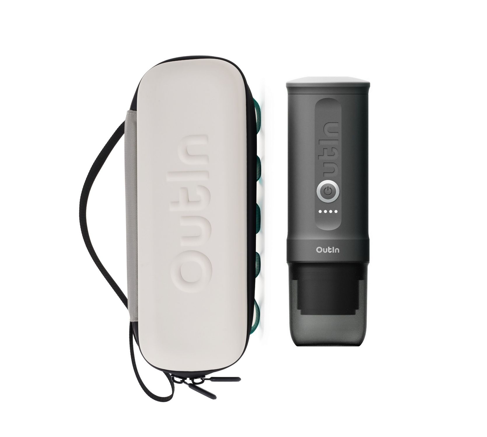 other Outdoor Nano Kit Draagbare elektrische espressomachine + EVA-Wit Parel-Campingkoffer, reis