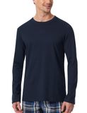 Schiesser Pyjama lang - donkerblauw/geruit - maat M