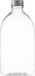 Merkloos Lege Plastic Fles 500 ml PET transparant - met aluminium dop - set van 10 stuks