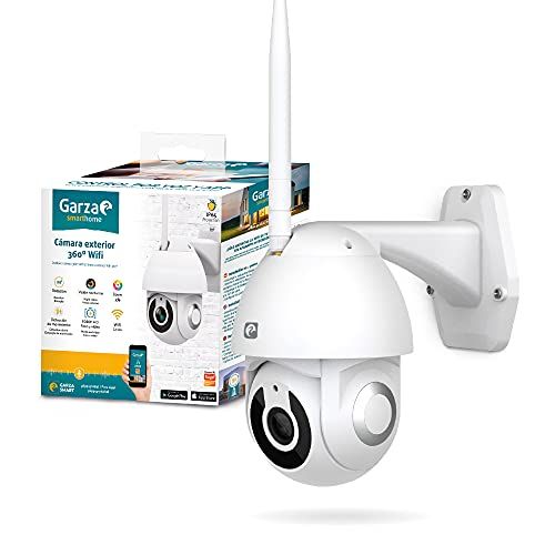 Garza Smarthome WiFi Buitencamera 360 - HD 1080p - Nachtzicht - Spraak- en App-bediening