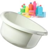 KADAX Kunststof kom, spoelbak in verschillende maten en kleuren, robuuste wasbak, universele kom, spoelbak voor badkamer, wasruimte (25 l, crème)