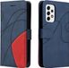 Samsung Galaxy A53 5G housse de téléphone, portefeuille en style en cuir PU, fermeture magnétique, rabat avec bumper en TPU résistant aux chocs, fente pour carte (bleu)
