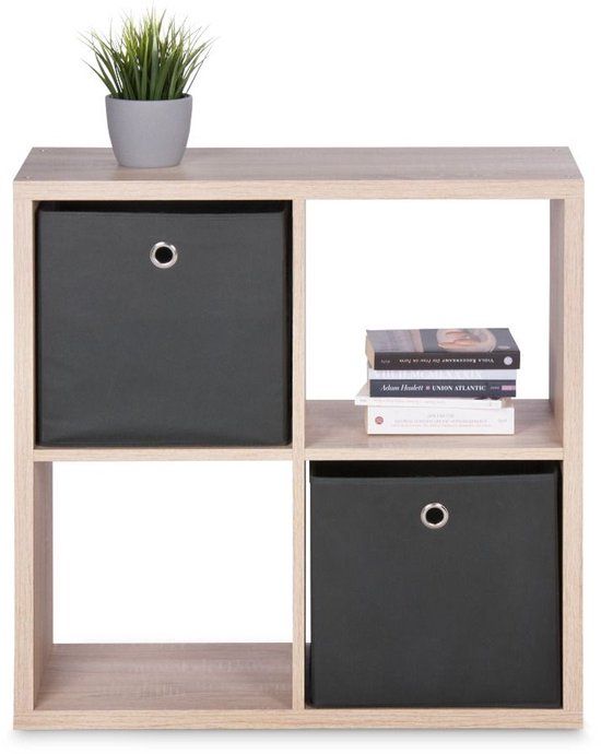 Finori Max - Vakkenkast - Open - Viking Oak - 73 x 73 x 33 cm