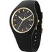Ice Watch ICE glitter - Zwart - Dames Polshorloge - Siliconen - Ø 37 mm