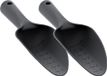 Prosperplast Tuinschepje - Set van 2x stuks - kunststof - 28 cm - verplantschepje - zwart