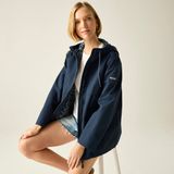 Regatta Dames Orlea Waterdichte Jas met Capuchon Blauw Polyester Maat 44