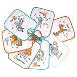 Ti-tin - Set van 7 waterdichte baby slabbetjes