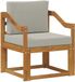vidaXL - Canapé d'extérieur - Massif - Acacia - Bois - et - Polyester