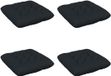 vidaXL - Coussin d'assise - VIANEN - 4 pièces - 100% Polyester - Bleu foncé