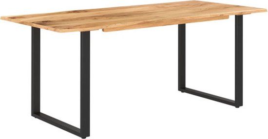 vidaXL Eettafel 180x90x76 cm Massief Acaciahout
