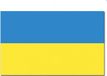 Merkloos / Sans marque Bingham Schiedam Bv Luxe vlag Oekraine - 100 x 150 cm - polyester - met ringen - landen