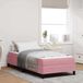 Maison Exclusive - Lit boxspring avec matelas, rose, 80 x 220 cm, rembourré