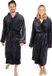 Blumtal Badjas Unisex - Dames en Heren Badjas - Fleece Badjas met Capuchon - met Zakken - Antraciet - Maat S