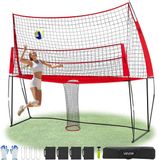 VEVOR Volleybal Trainingsnet Draagbare Trainingsapparatuur Verstelbaar 2-In-1