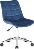 CLP Medford Bureaustoel - Velvet - Blauw