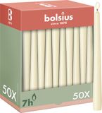 Bolsius Gladde Dinerkaarsen Ivoor 50 stuks 24,5 cm