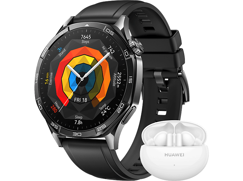 Huawei Watch GT 5 46mm + FreeBuds 5i Bundle - Black Smartwatch