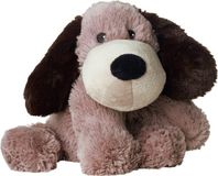 Warmies Chien Brun - Peluche micro-ondable - Animal chauffant - Coussin chauffant