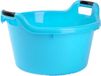Plastic Forte Afwasbak - Set van 2x stuks - 17L - Blauw - Kunststof - 45 x 42 x 27 cm
