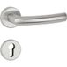 Hermat BASIC 07 poignée de porte en acier inoxydable, PZ - cylindre de profil en acier inoxydable mat