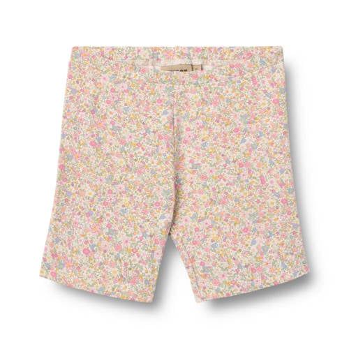 Wheat gebloemde casual short lichtroze